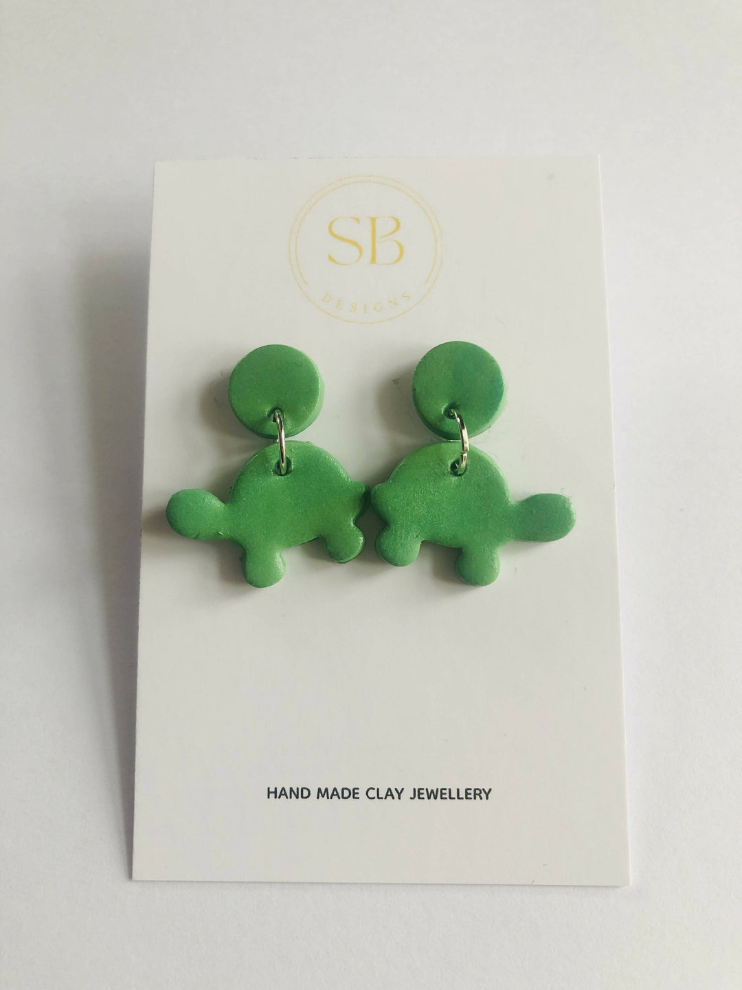 Polymer Clay Turtle Earrings