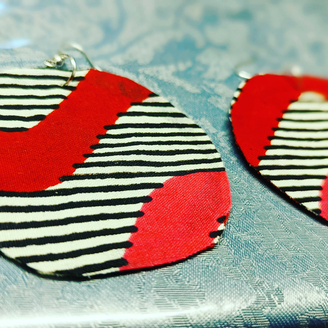 African print earrings