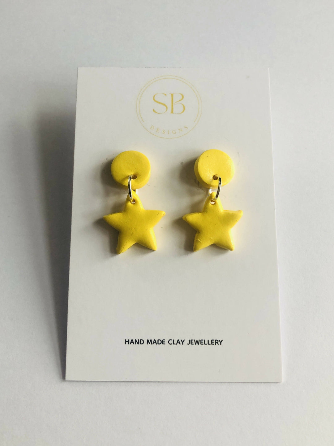 Polymer Clay Star Earrings