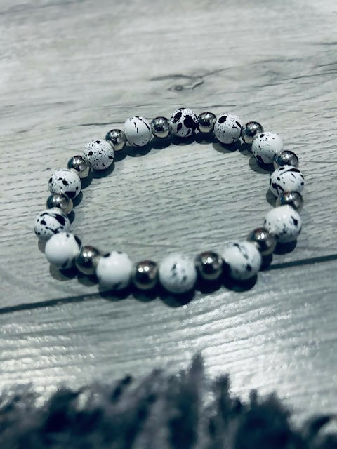 metallic marbleized bracelets