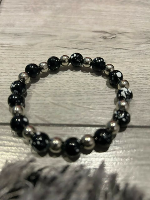 metallic marbleized bracelets