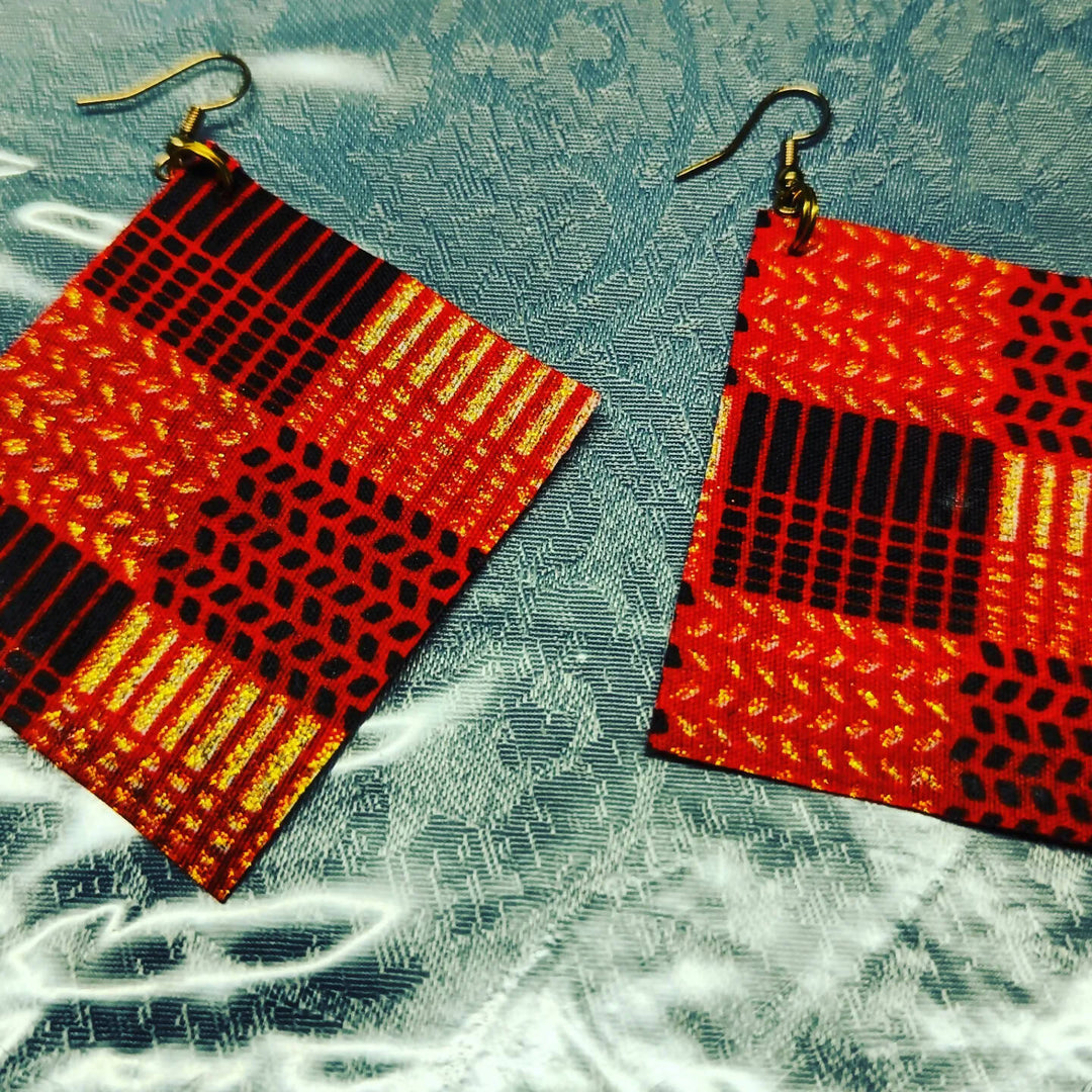 African print earrings