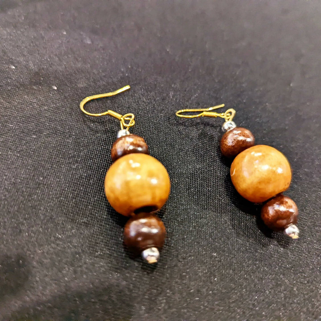 Wooden earrings