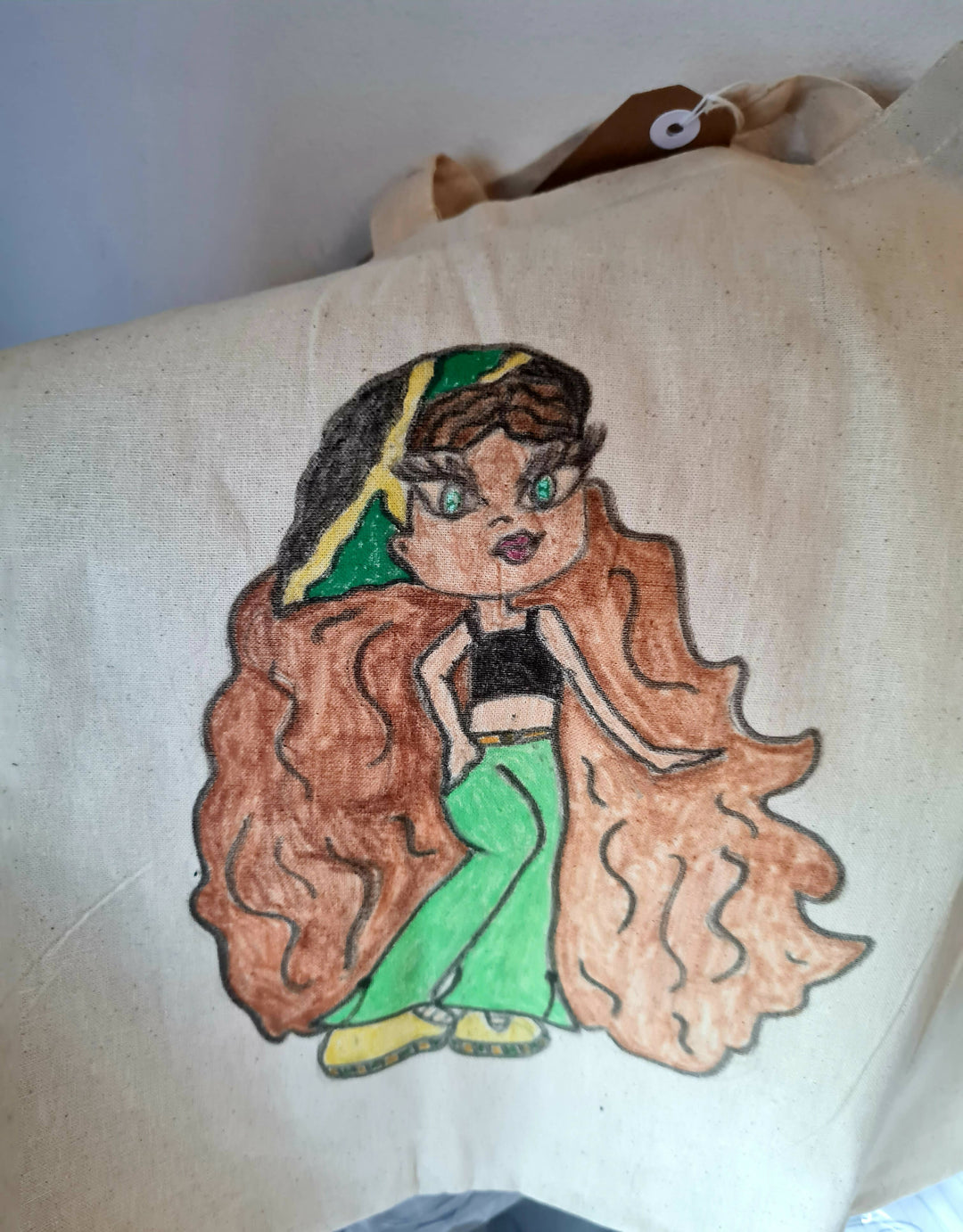 Hand drawn tote bags