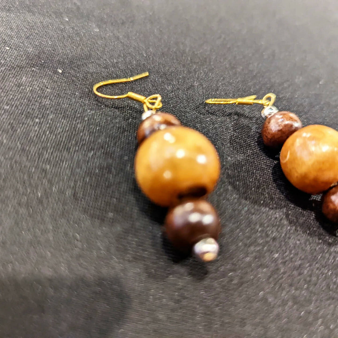 Wooden earrings